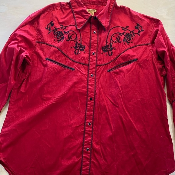 Alan Jackson Western Snap front Dress Shirt size XXL (DI) - Picture 3 of 12